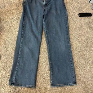 Classic Blue Denim Jeans - Size 12 Short